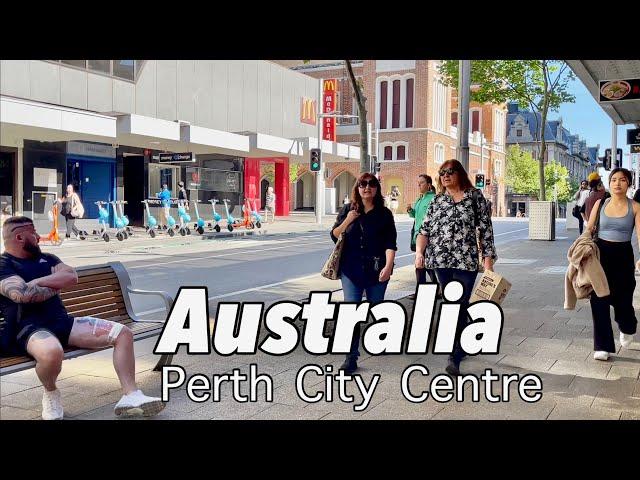 Perth City Centre Walkthrough October 2023 | Perth Western Australia 4k Walking tour