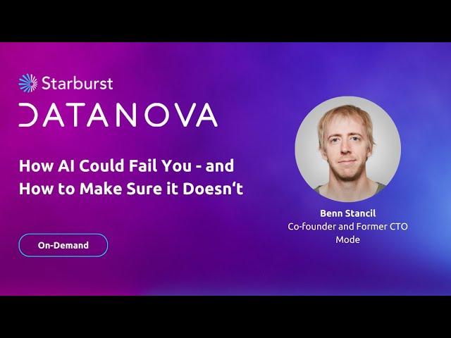 How AI can fail you, and how to make sure it doesn't | Datanova 2024