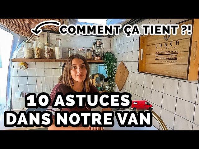 NOS 10 TRUCS ET ASTUCES dans notre VAN AMÉNAGÉ - VANLIFE | TheVagabonds