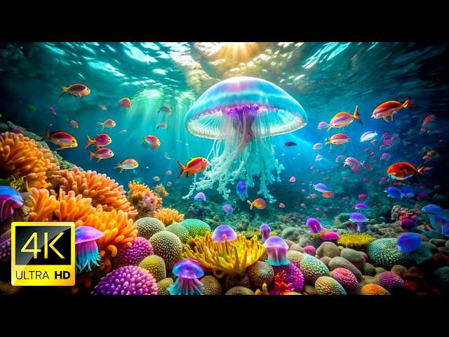 Relaxing Fish Tank with Calming Music | 4K VIDEO (ULTRA HD) | Mesmerizing Moment of Nature