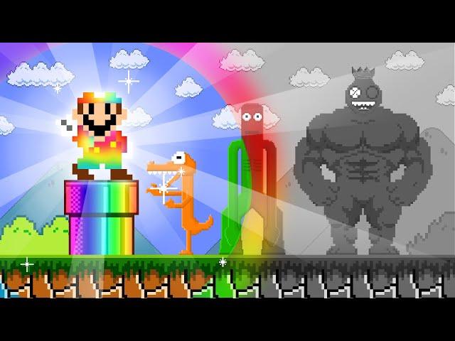 When Mario and Rainbow Friends But the COLORS are MISSING? | ADN MARIO GAME