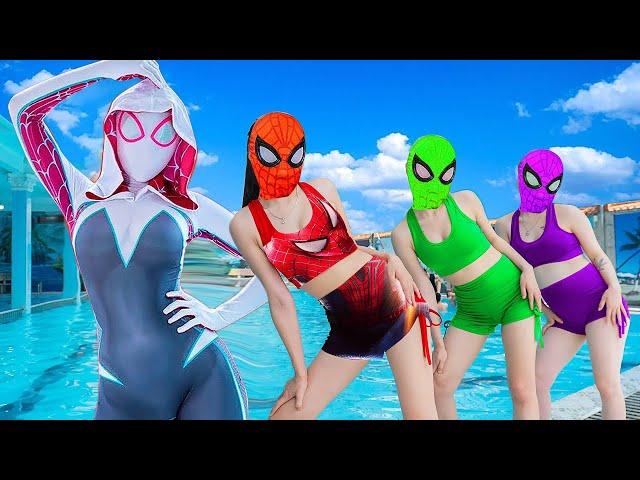 PRO 5 SUPERHERO TEAM #104 | SUPERHERO's Story | Swimming Pool, Trainning Nerf Gun , Cooking ...