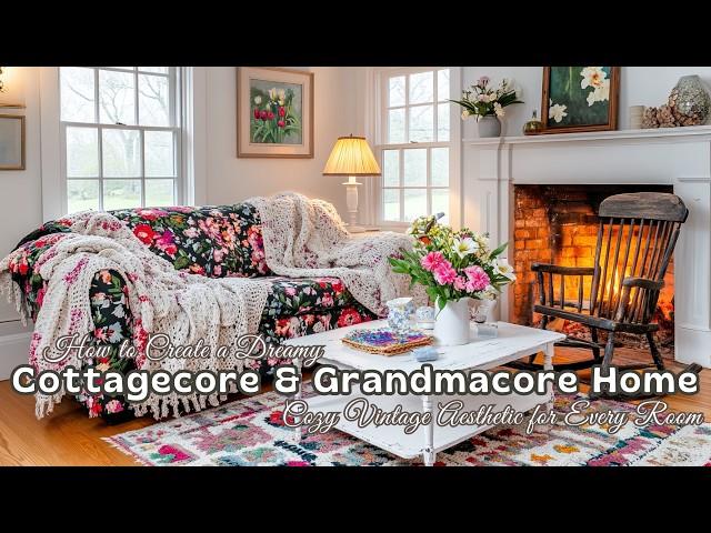 How to Create a Dreamy Cottagecore & Grandmacore Home: Cozy Vintage Aesthetic for Every Room