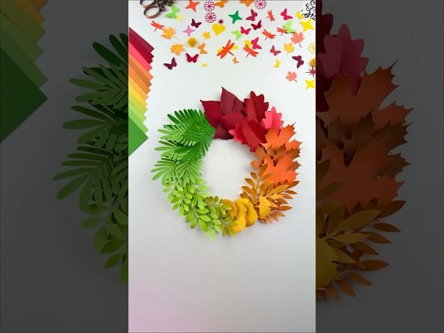 Fall Wreath, Paper Flower, DIY Paper Crafts, Paper Creations, Floral Flair Studio, Autumn Leaves