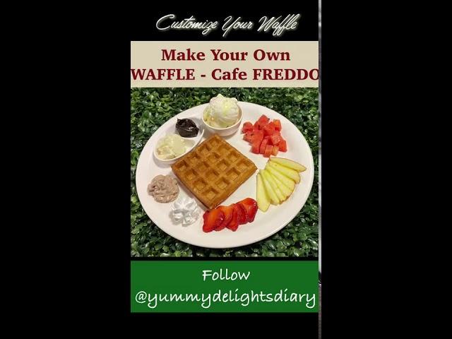 #wafflesrecipe #wafflerecipe #waffle #yummydelightsdiary Make Your Own Waffle | Cafe Freddo | Pune