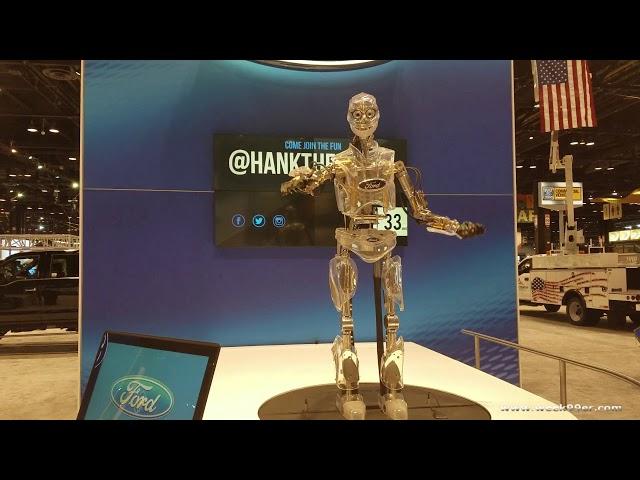 Hank the Robot at #CAS18 @Hanktherobot @agirlsguidetocars