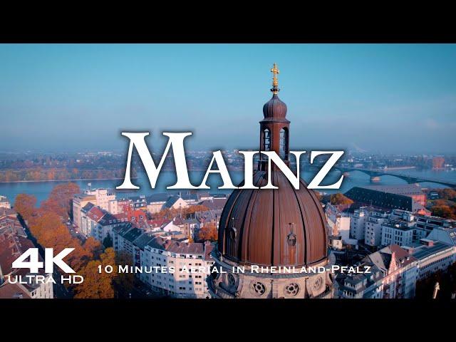 MAINZ 2023  Drone Aerial 4K | Wiesbaden Drohne Rheinland-Pfalz Germany Deutschland