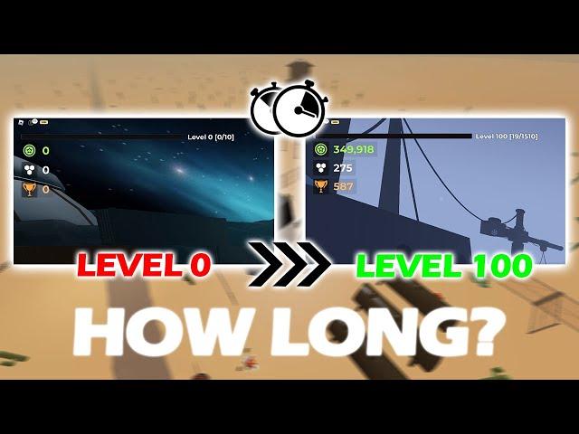 How long it took me to reach LEVEL 100 in EVADE ROBLOX