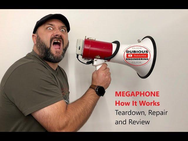 DuB-EnG: LOUD MEGAPHONE - How it works - Repair, Restoration, Test and Review - WARNING LOUD