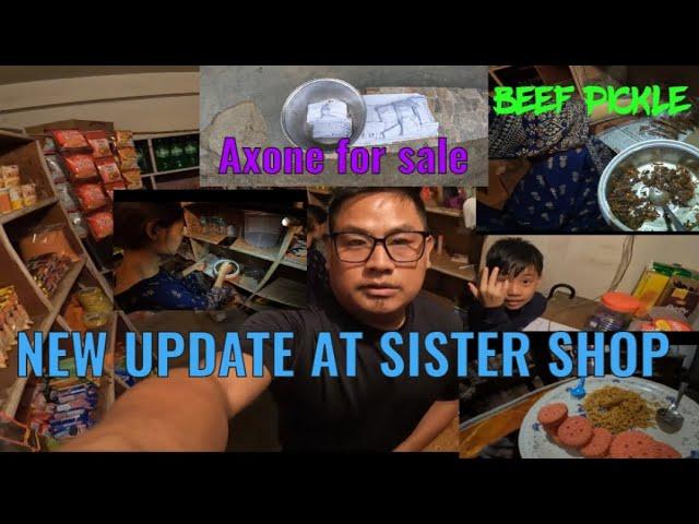 How I spend My day in capital  |Update on my sister Shop|Axone for sale | meat pickle Naga| business