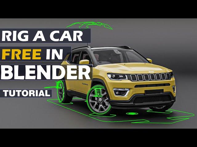 Blender Tutorial- Rigging a Car FREE in Blender  (Easy Beginner Tutorial)