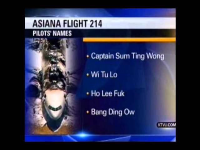 Opie & Anthony: Asiana Pilot Names