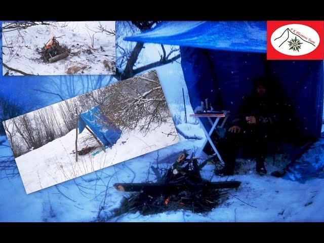 Solo Winter Bushcraft Camping  -  Zimné táborenie v prírode