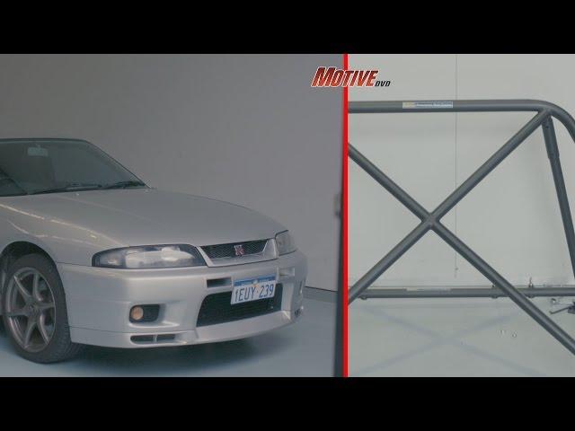 R33 Skyline GT-R Bolt-In Half Cage Installation at AGI - Motive Garage