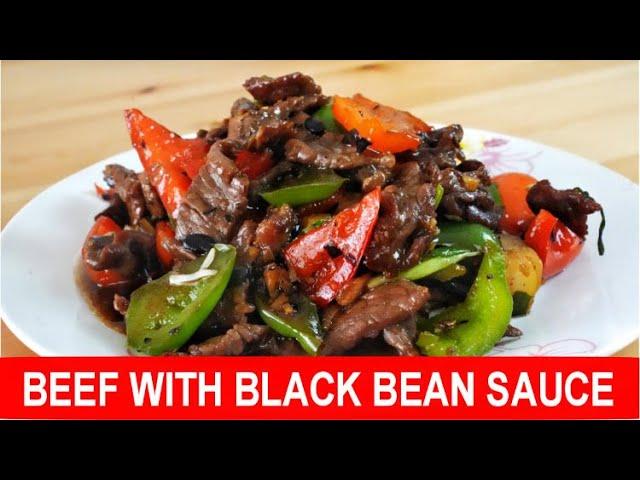 Beef with black bean sauce- a quick and easy Chinese recipe