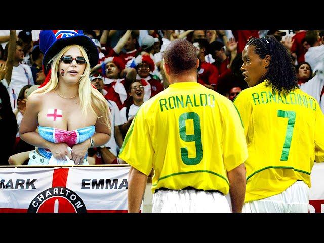 The Englishs will never forget this humiliating performance by Ronaldo & Ronaldinho