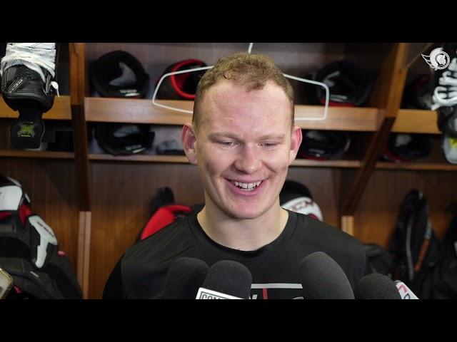 Brady Tkachuk, Drake Batherson, Jacob Bernard-Docker, Josh Norris, Travis Green Pregame Media vs VGK