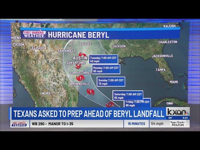 Hurricane Beryl targeting Texas, state leaders urge preparation