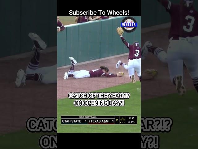 CATCH OF THE YEAR? ON OPENING DAY? | Texas A&M vs Utah State | 2025 College #Softball