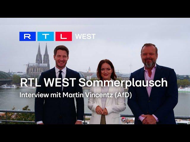 Martin Vincentz (AfD) im Interview: "RTL WEST Sommerplausch" I 09.09.2024