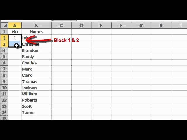 How to create sequential number in Excel FAST