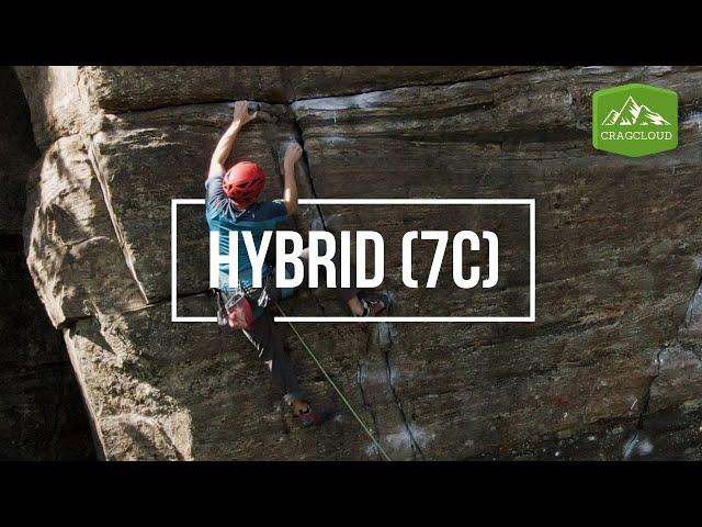 Sport Climbing Hybrid (7c/5.12d) at Seglora in Sweden