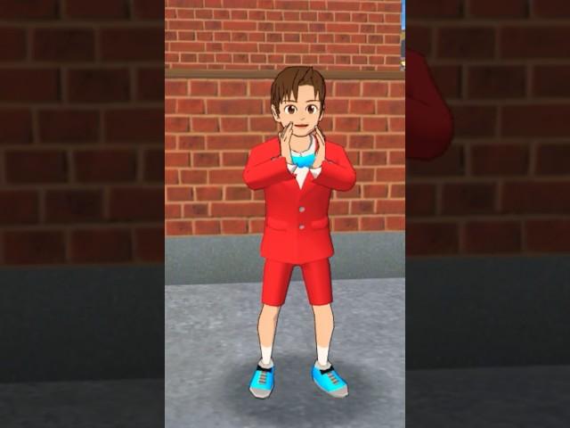 The boy says to the ghost I am running away #shorts #sakuraschoolsimulator #shortvideo #sakura