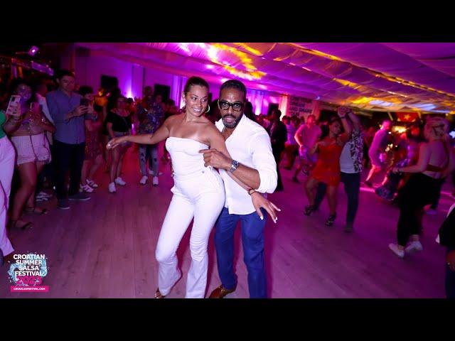 Maykel Fonts & Amaani Hatoum ~ salsa social dancing @ CSSF, Rovinj