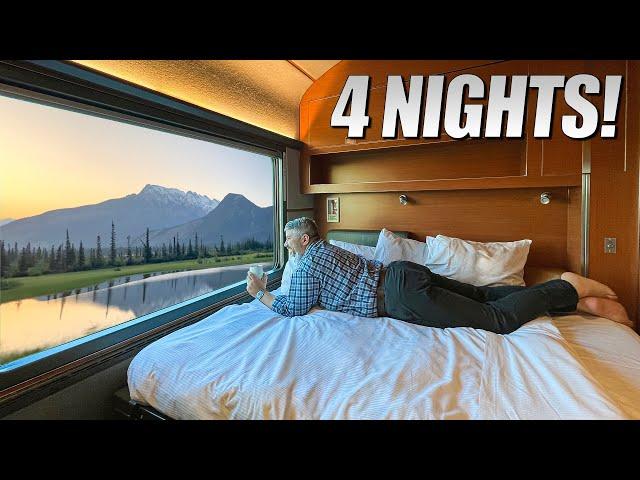 FIRST CLASS TRAIN Across Canada  (4 Nights, 97 Hours!)