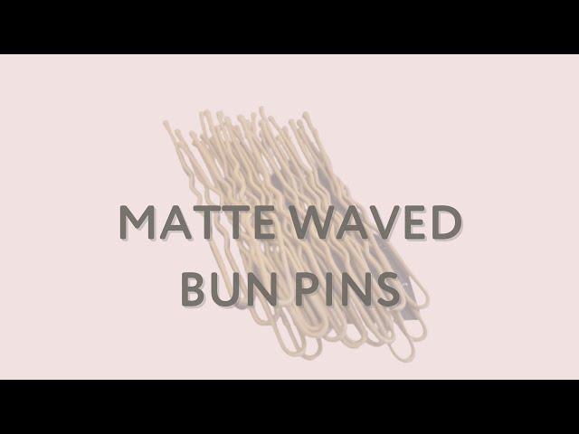 Matte Waved Bun Pins BeOnMove