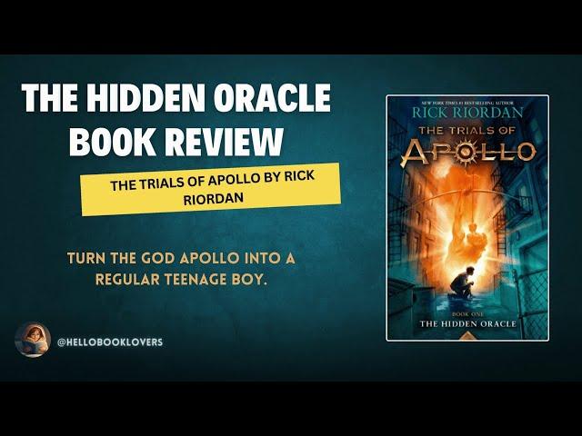 The Hidden Oracle Book Review  The Trials of Apollo by Rick Riordan