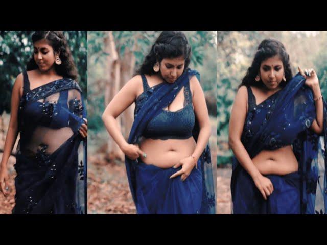 roohi in hot saree show presents saree world