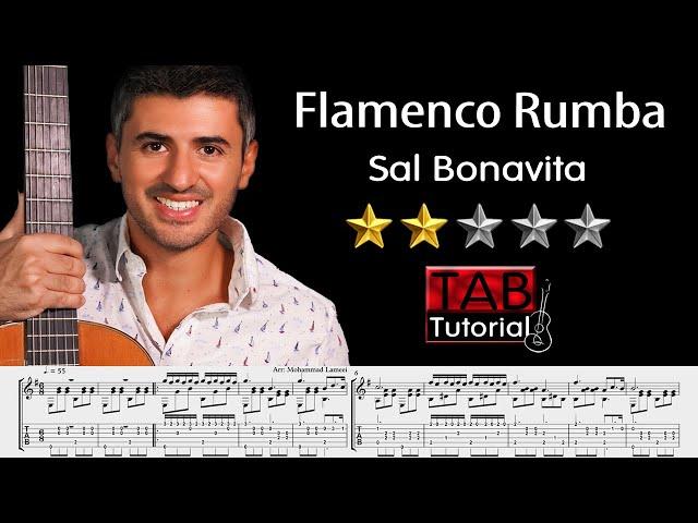 Flamenco Rumba by Sal Bonavita | Fingerstyle Guitar Tutorial + Sheet & Tab