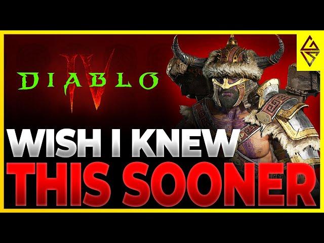 Diablo 4 How To Beginner Guide | TIPS & TRICKS I Wish I Knew Sooner