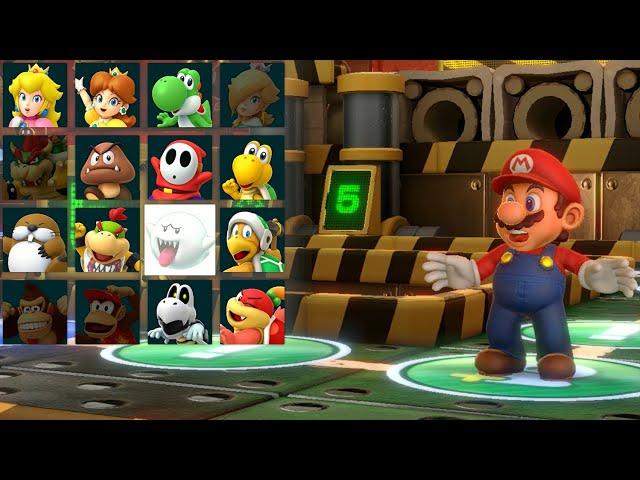 Super Mario Party - Mario, Luigi, Wario, Waluigi - King Bob-omb's Powderkeg Mine