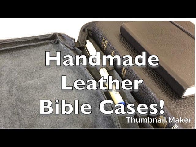 Burton Bibles: Our Handmade Leather Bible Cases!