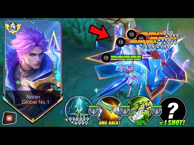 SAVAGE!? ONLY 1% KNEW THIS NEW NOLAN BROKEN BUILD & EMBLEM 2025!! (99% BROKEN) - MLBB