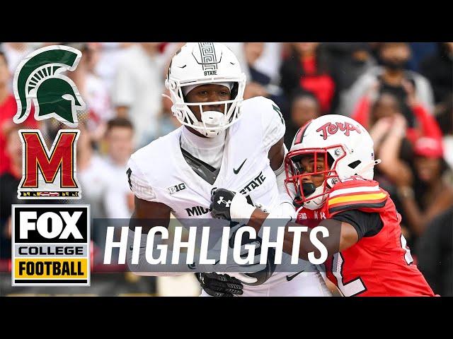 Michigan State Spartans vs. Maryland Terrapins Highlights | FOX College Football