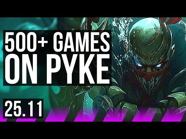 PYKE & Smolder vs JHIN & Ezreal (SUP) | 500+ games | KR Master | 25.11