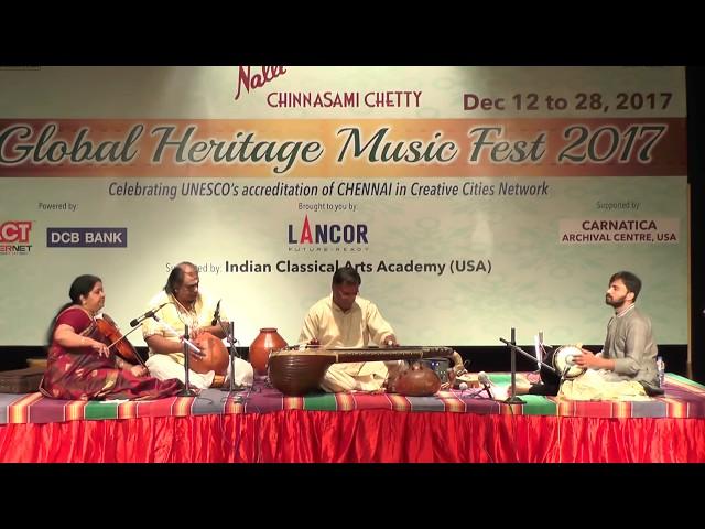 Sangeet Samrat Chitravina N.Ravikiran l Global Heritage Music Fest 2017 l Web Streaming