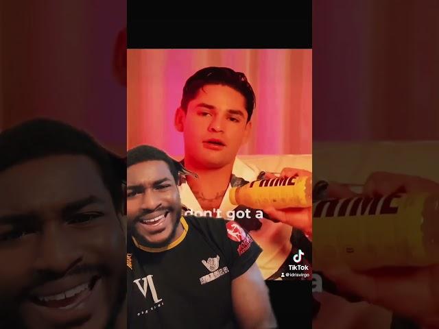 Ryan Garcia really took a sip of Prime in his apology to Logan Paul  #boxing #idrisvirgo