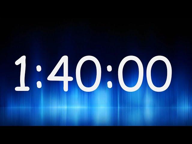 1 Hour 40 Minutes Timer / Countdown from 1h 40min