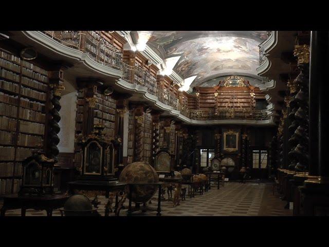 Complete visit to Klementinum. Includes the Mirror Chapel and the Baroque Library. HD video.