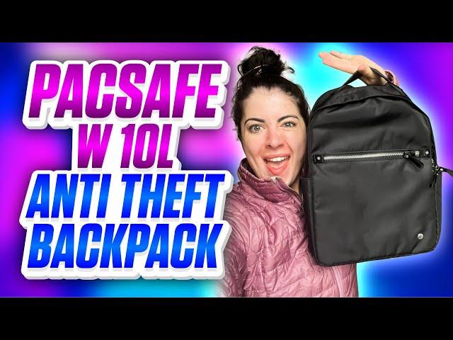 Pacsafe Women's 10L Anti Theft Backpack Review