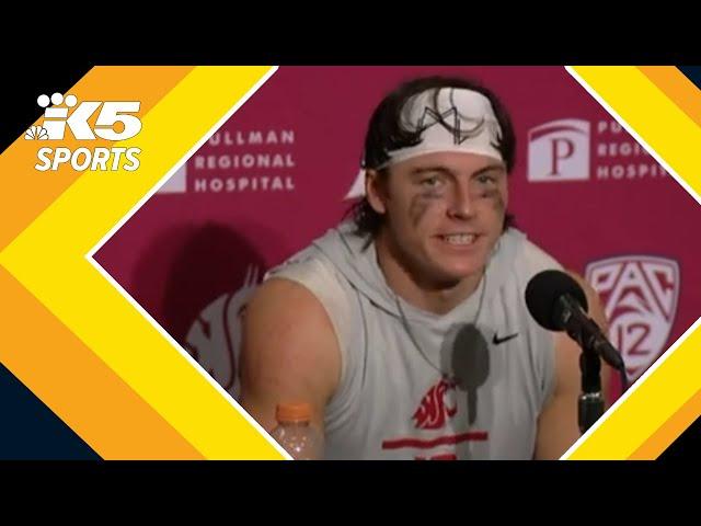 WSU quarterback John Mateer on leading the Cougars to an Apple Cup win