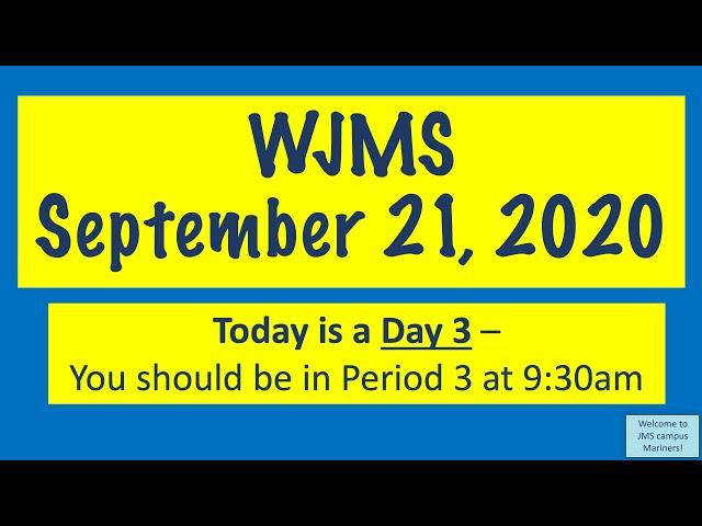 9.21.2020 WJMS