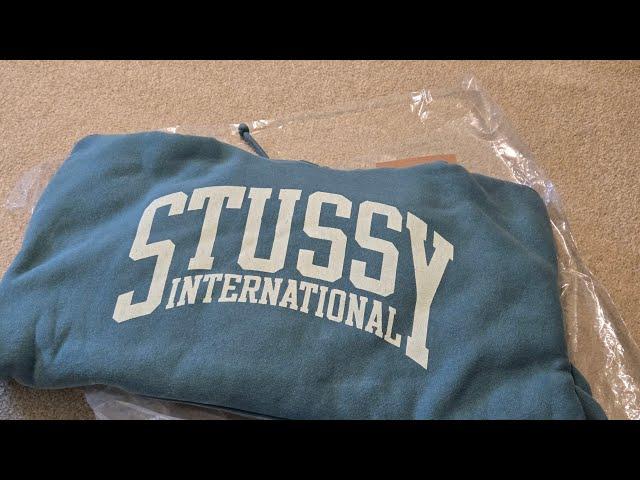 STUSSY INTERNATIONAL RELAXED HOODIE UNBOXING/REVIEW