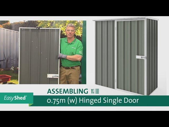 EasyShed | Garden Shed Assembly | Hinged Single Door