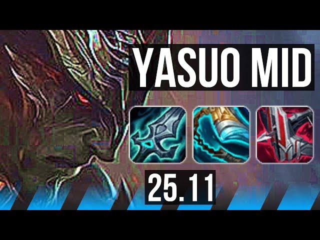 YASUO vs SYNDRA (MID) | NA Challenger | 25.11