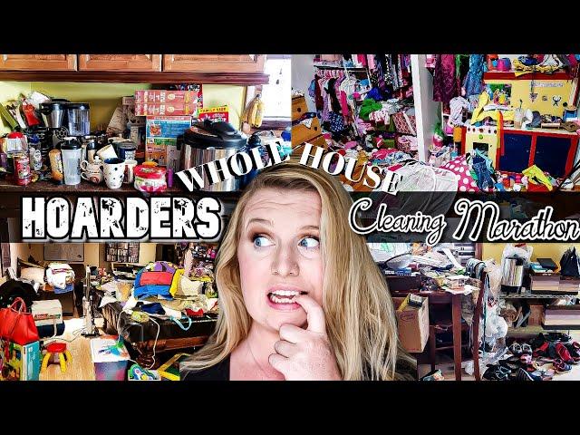 HOARDER! ENTIRE HOUSE CLEAN WITH ME MARATHON! SATISFYING CLEANING! TIME LAPSE! LIVING WITH CAMBRIEA